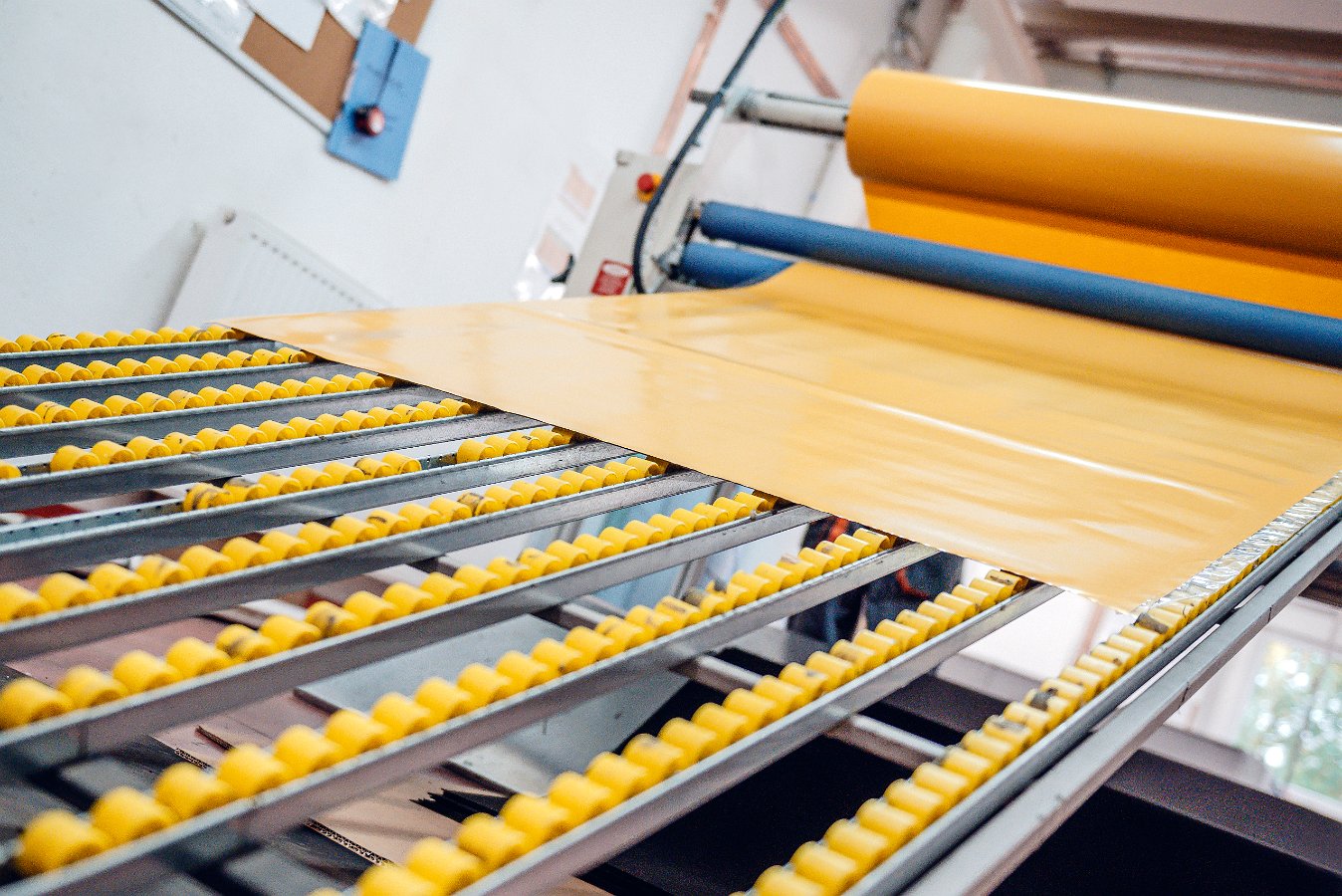 Spaltmaschine in Aktion